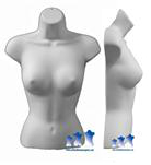 female torso hard plastic